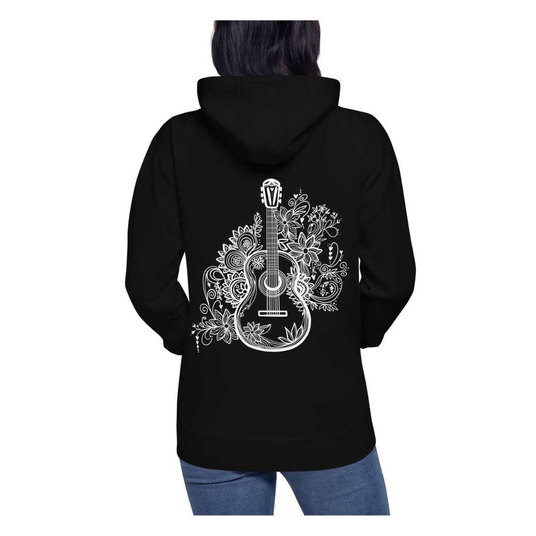 Guitar unisex cotton heritage hoodie