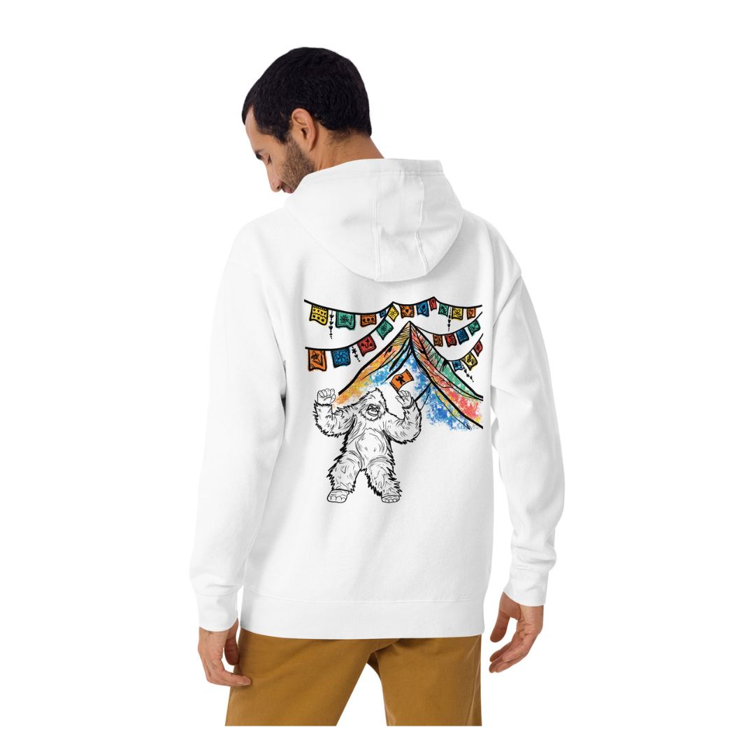 Dancing Yeti unisex cotton heritage hoodie