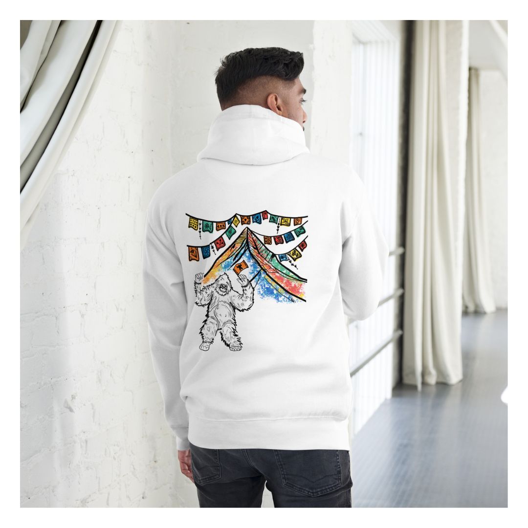 Dancing Yeti unisex cotton heritage hoodie