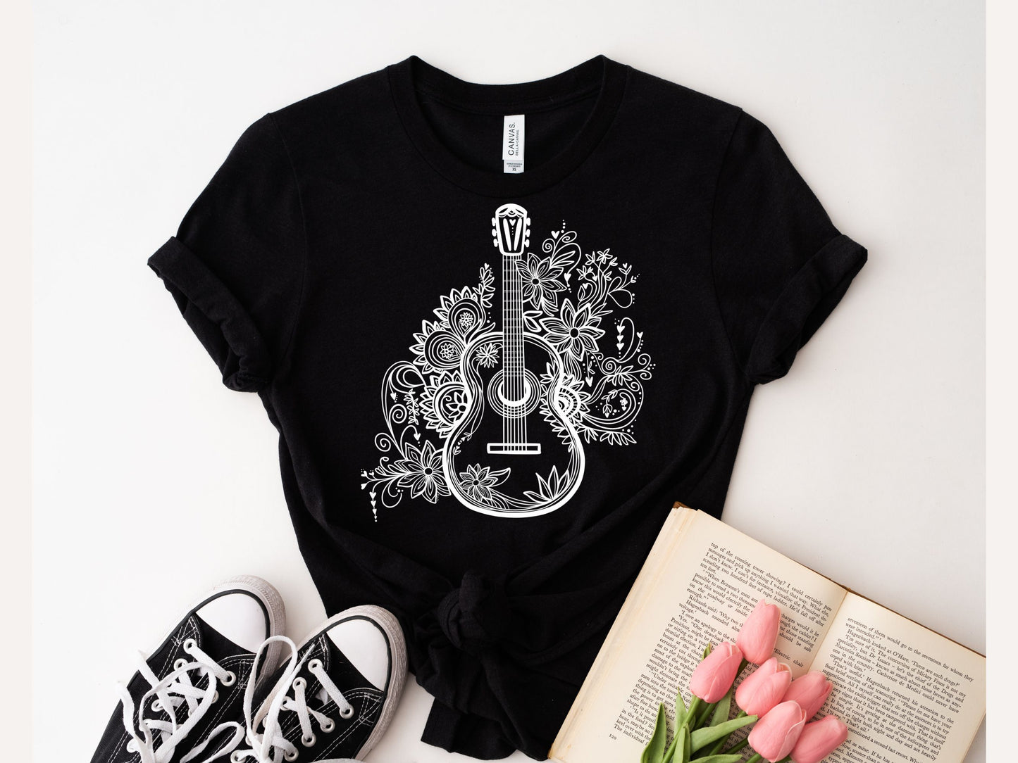 Guitar unisex bella + canvas t-shirt
