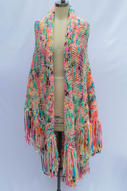 Garden Graffiti — Hand-Dyed Statement Shawl