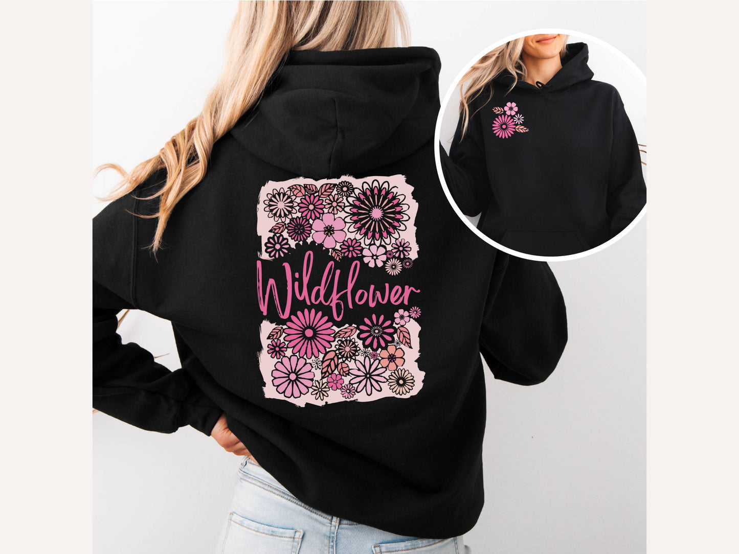 Wildflower cotton heritage unisex hoodie