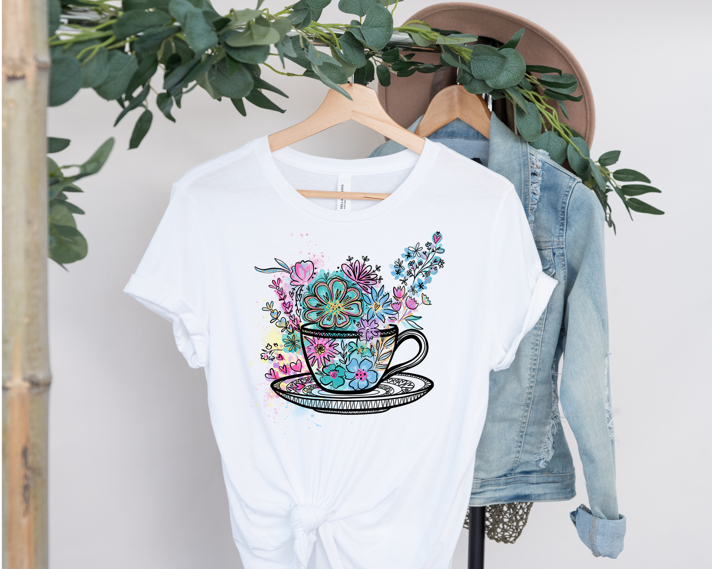 Spinning Tea Cup unisex bella + canvas t-shirt