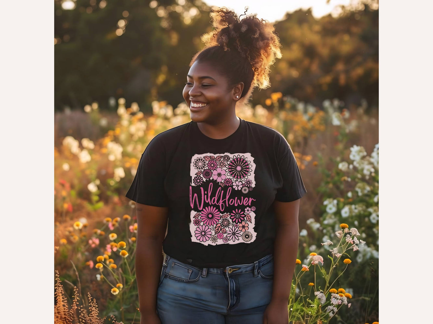 Wildflower unisex bella + canvas t-shirt