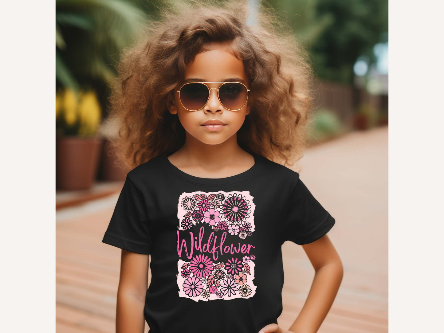 Wildflower youth bella + canvas t-shirt