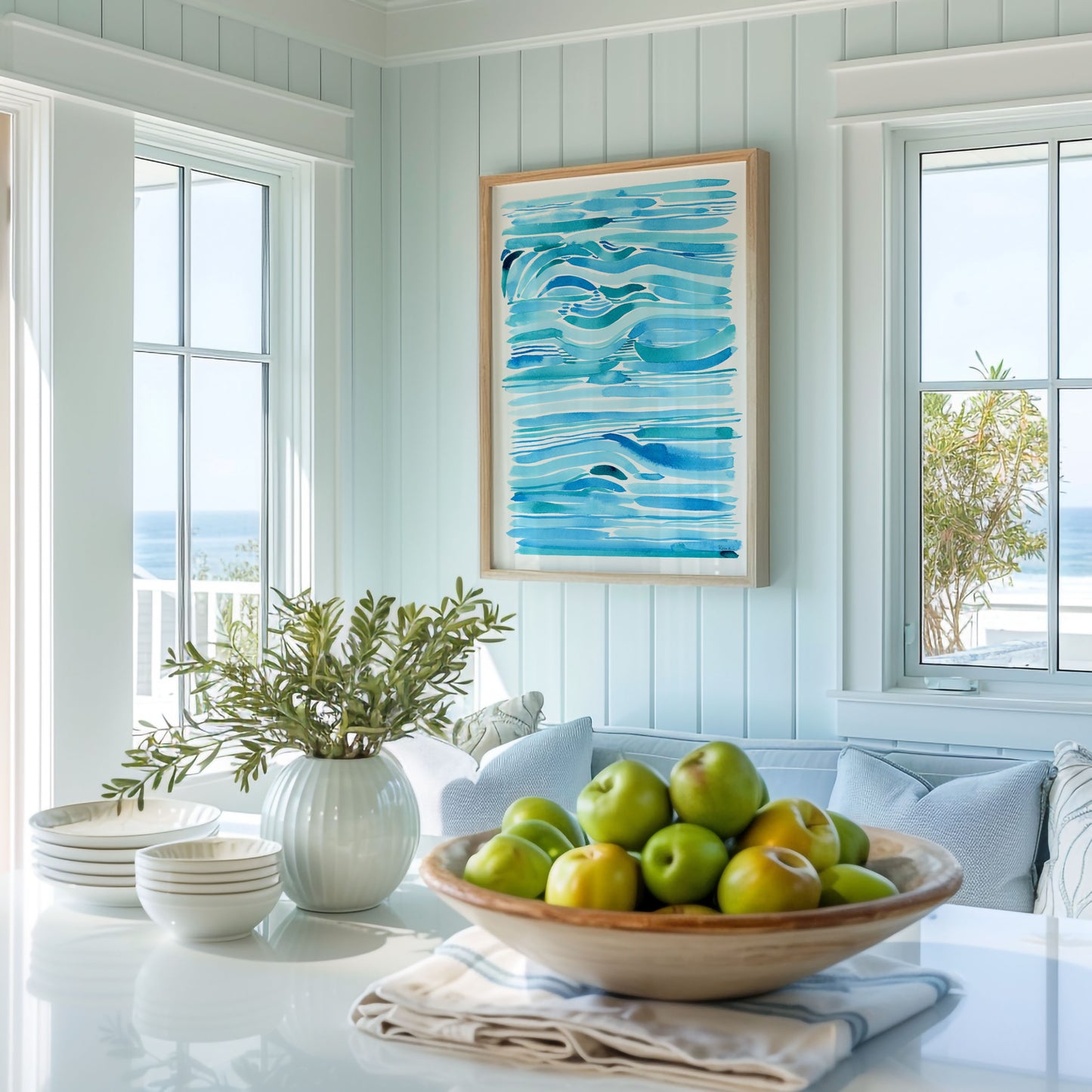 "Salt Swept Currents" — Ocean-Inspired Fine Art Print