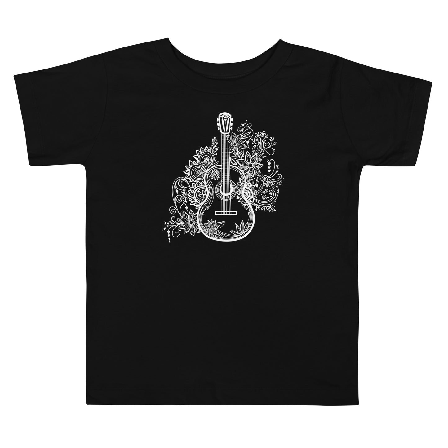 Guitar toddler bella + canvas t-shirt