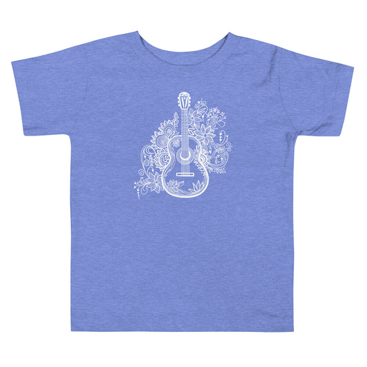 Guitar toddler bella + canvas t-shirt