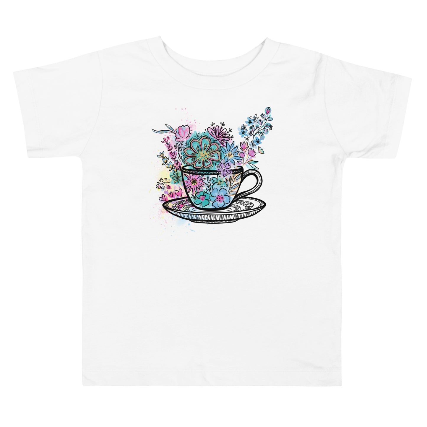 Spinning Tea Cup toddler bella + canvas t-shirt