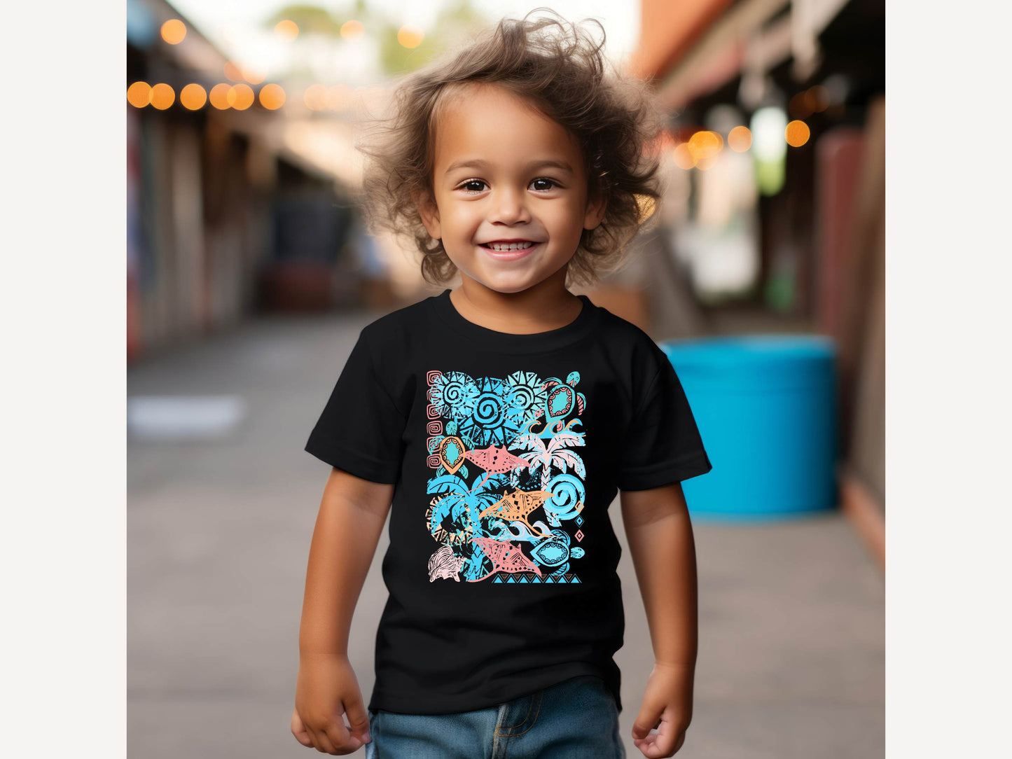 Ocean Love toddler bella + canvas t-shirt