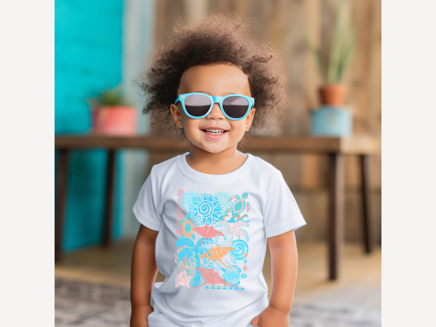 Ocean Love toddler bella + canvas t-shirt