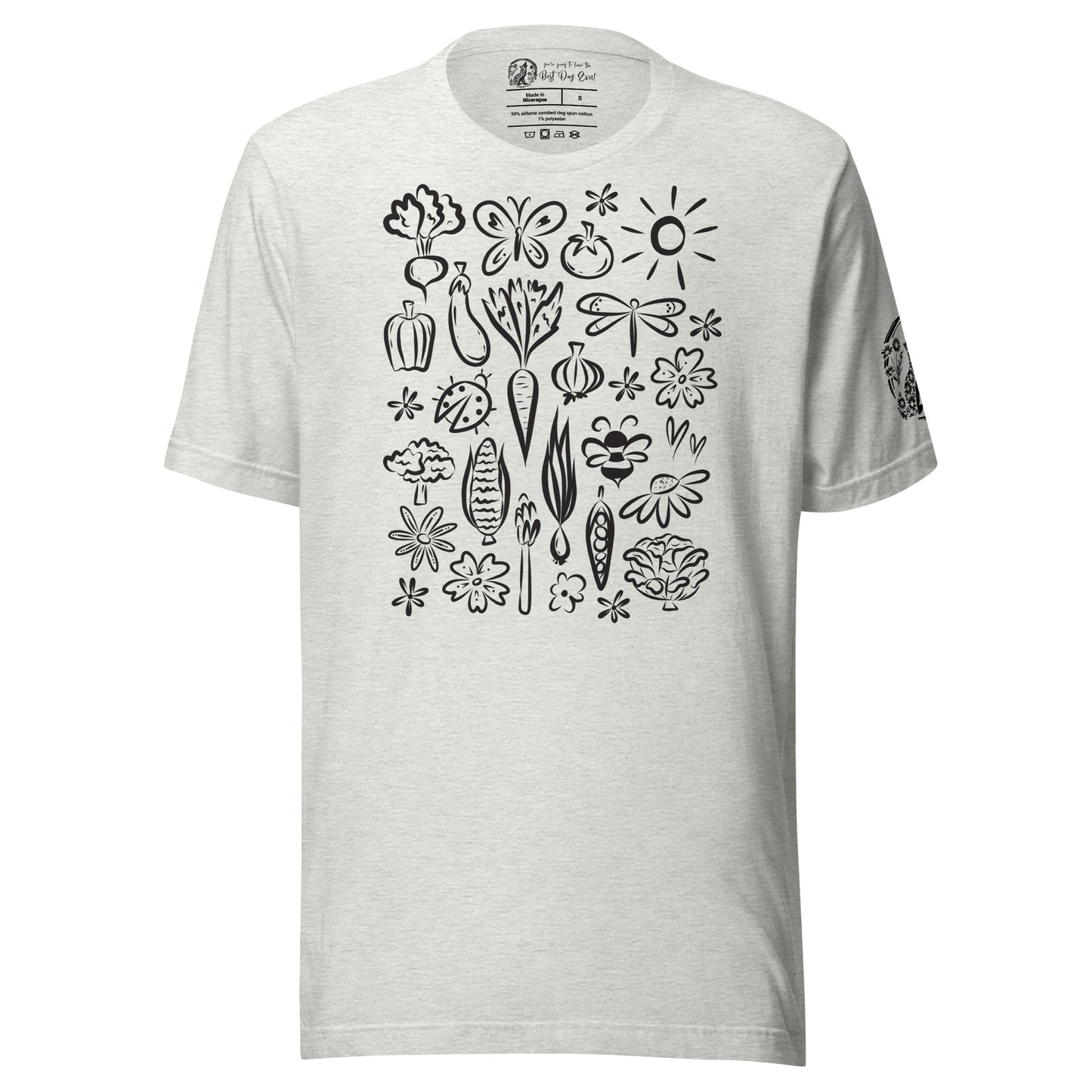 Seeds of Possibility Black Artwork unisex bella + canvas t-shirt