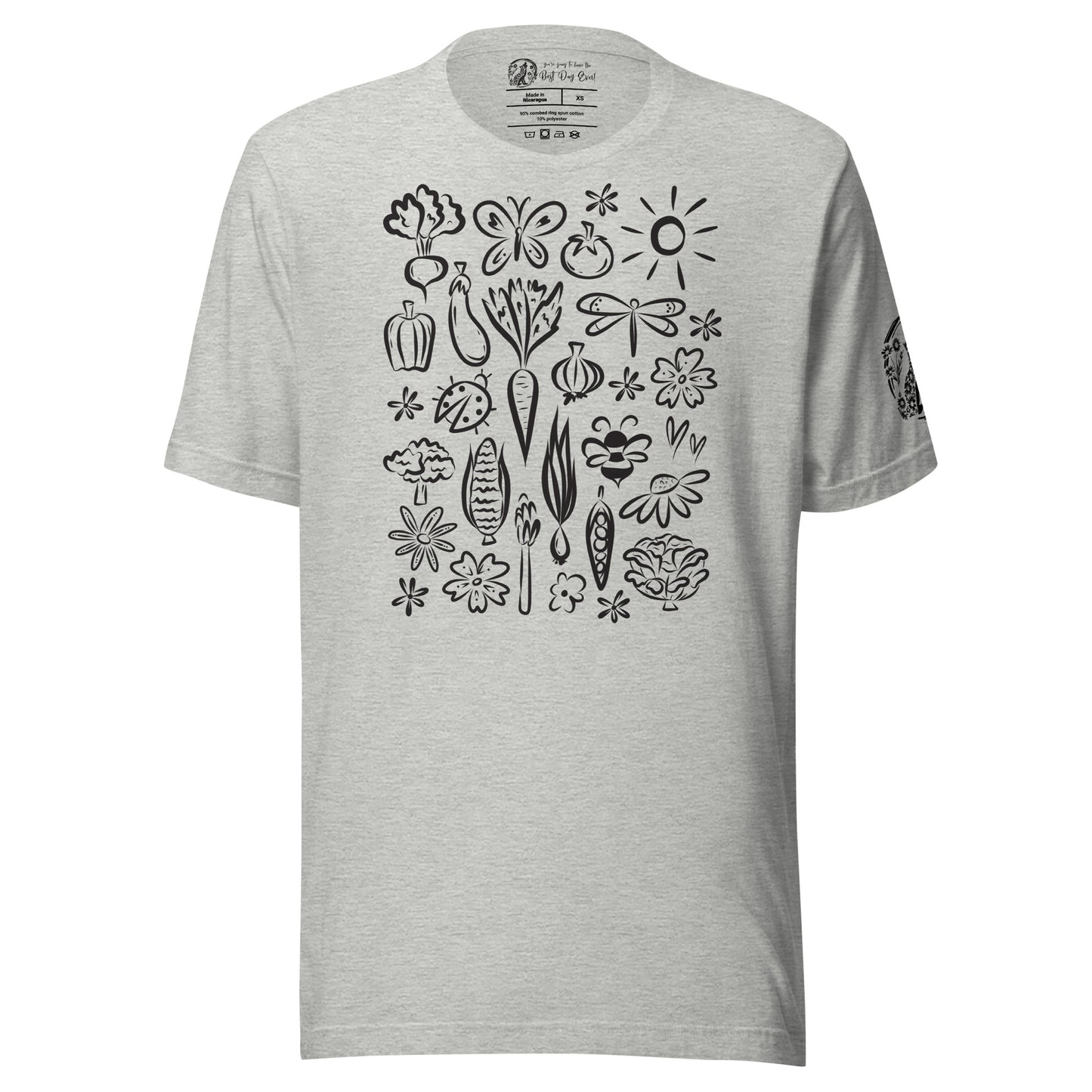 Seeds of Possibility Black Artwork unisex bella + canvas t-shirt