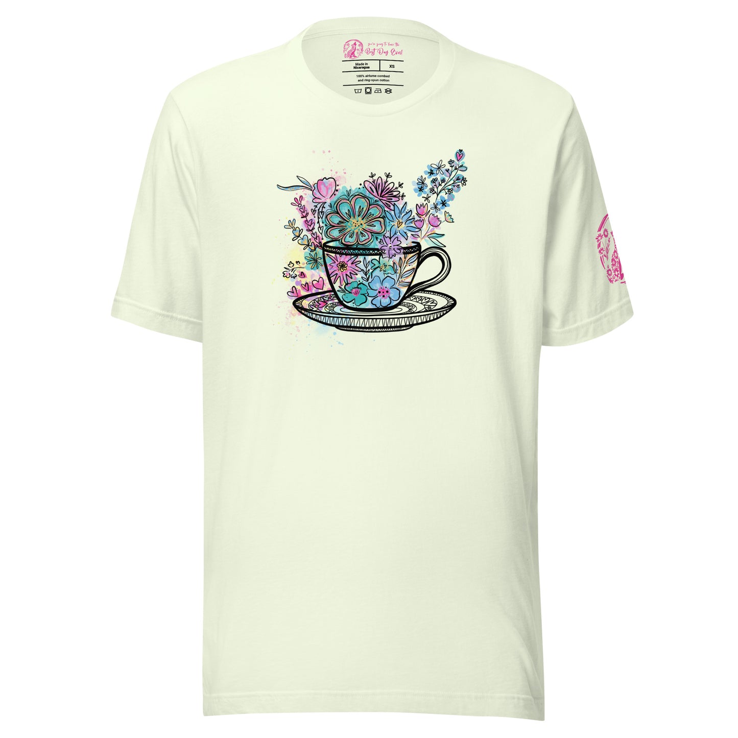 Spinning Tea Cup unisex bella + canvas t-shirt