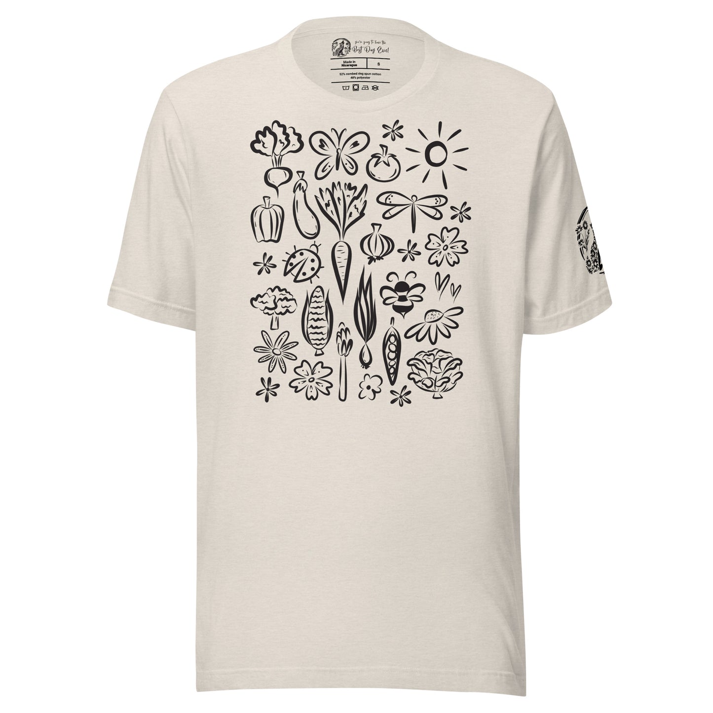 Seeds of Possibility Black Artwork unisex bella + canvas t-shirt