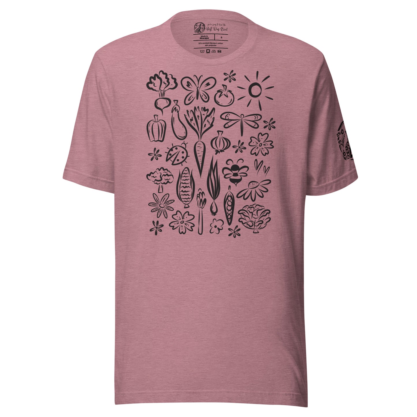 Seeds of Possibility Black Artwork unisex bella + canvas t-shirt