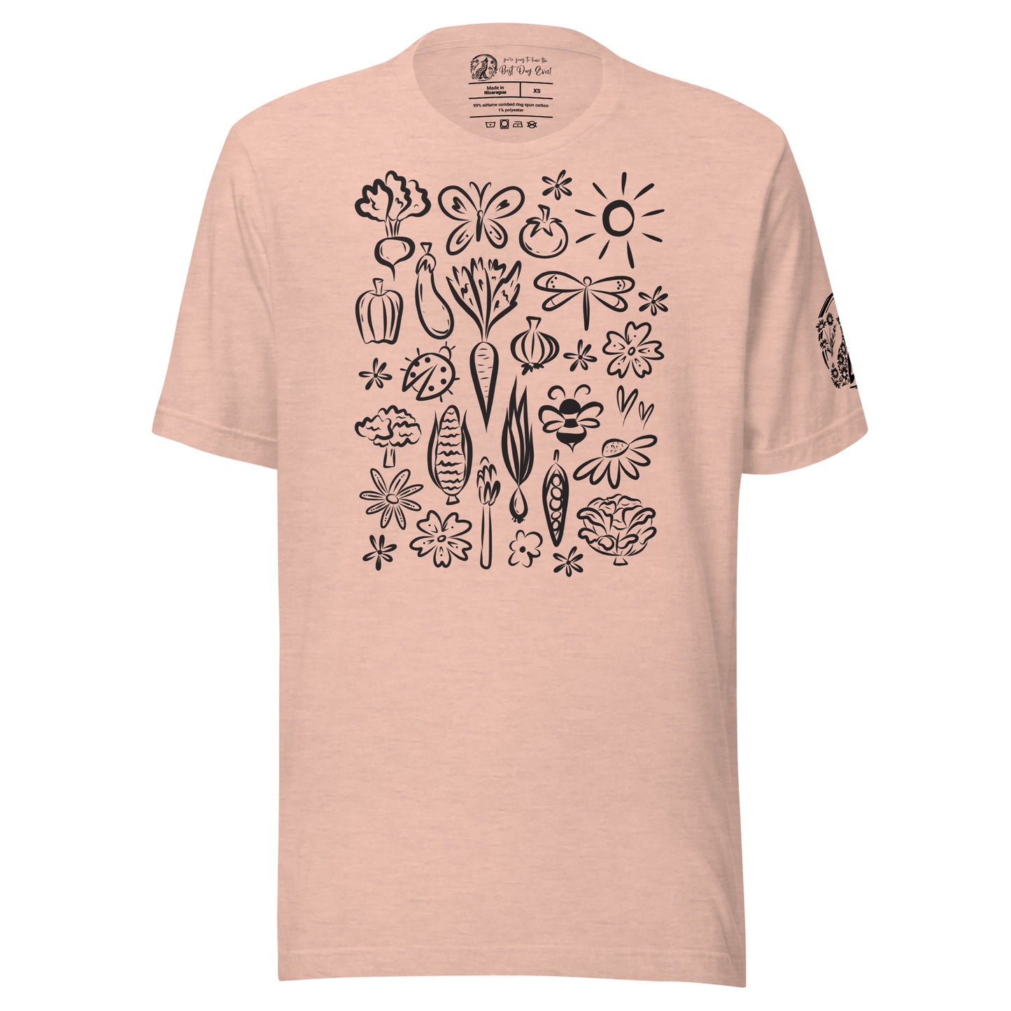 Seeds of Possibility Black Artwork unisex bella + canvas t-shirt