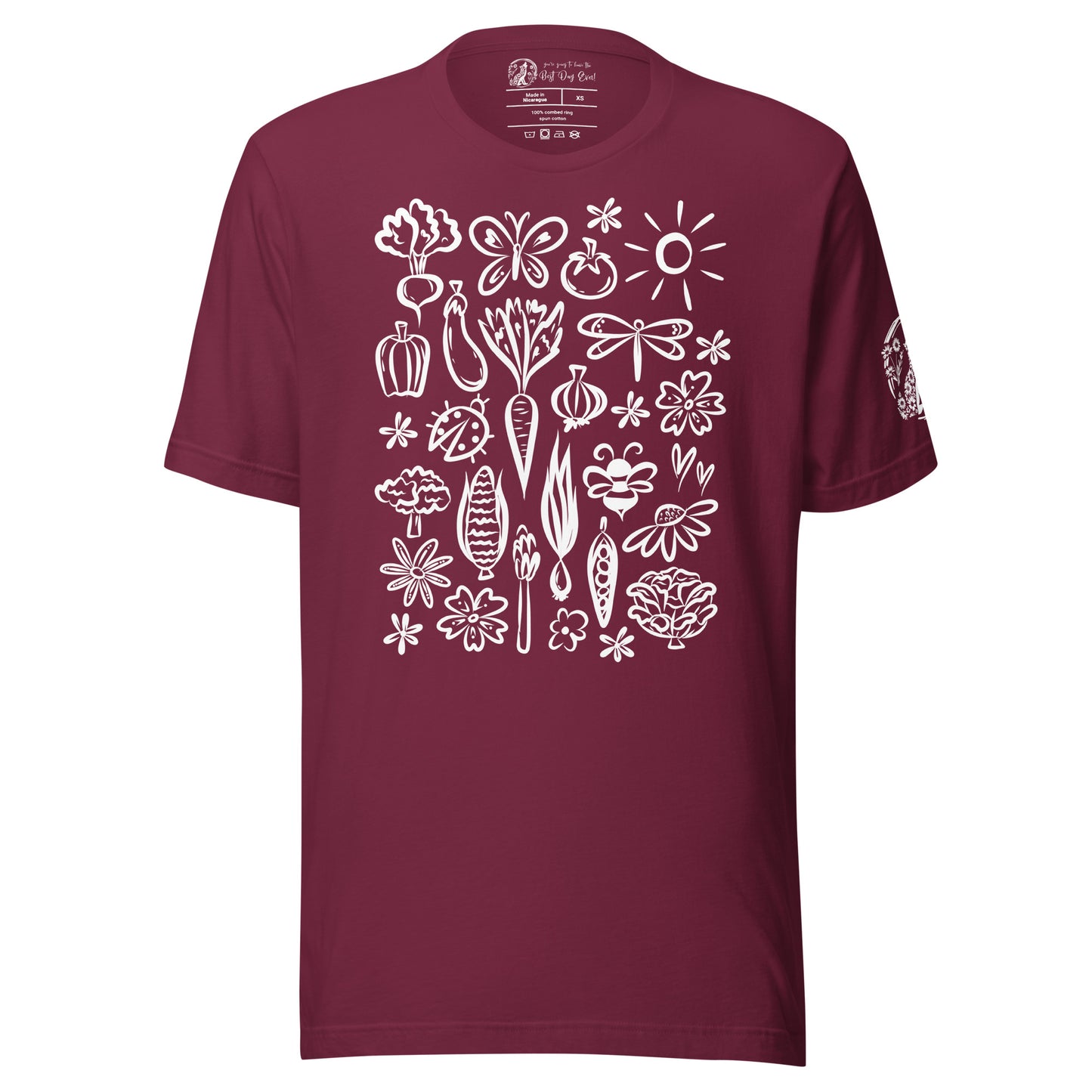 Seeds of Possibility White Artwork unisex bella + canvas t-shirt