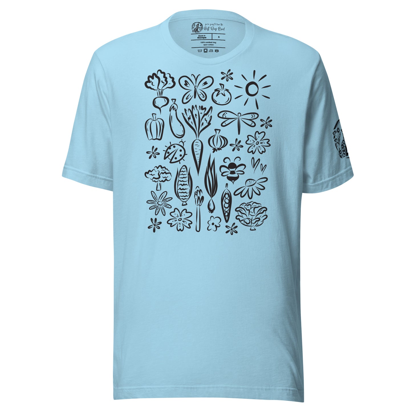 Seeds of Possibility Black Artwork unisex bella + canvas t-shirt