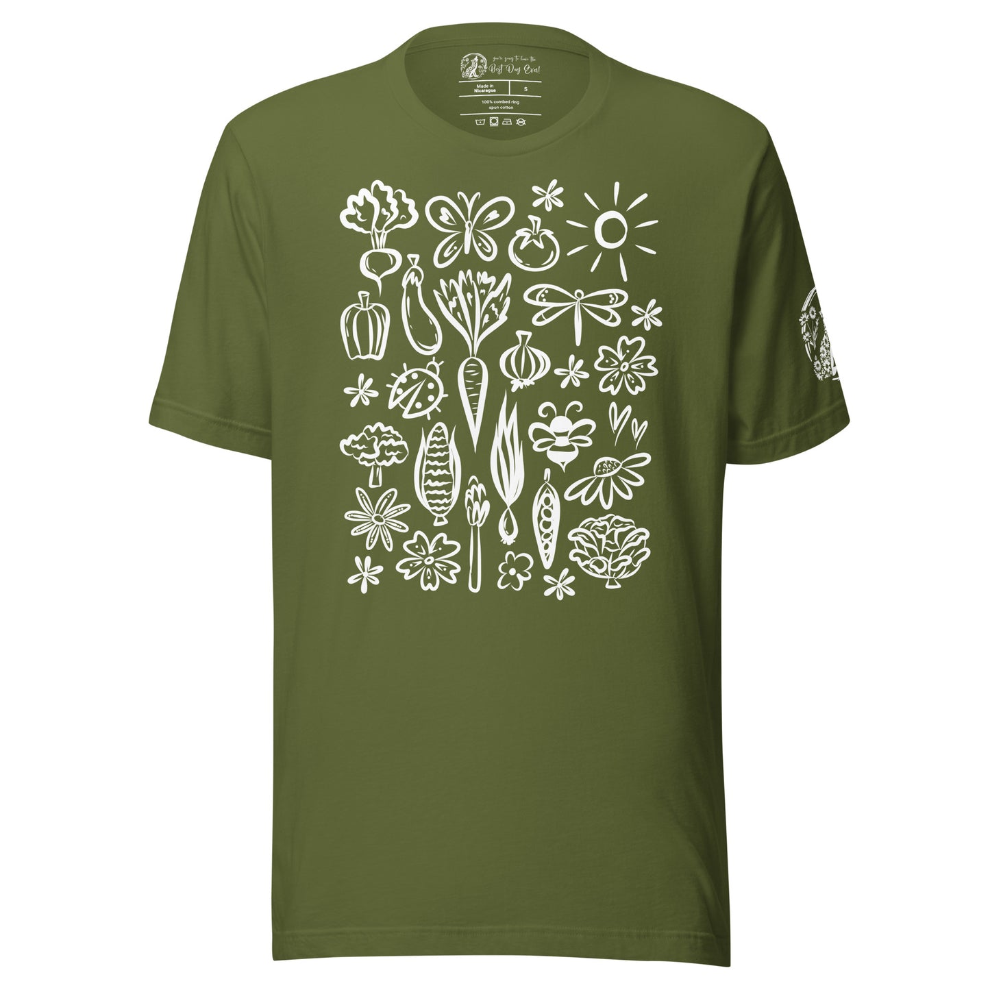 Seeds of Possibility White Artwork unisex bella + canvas t-shirt
