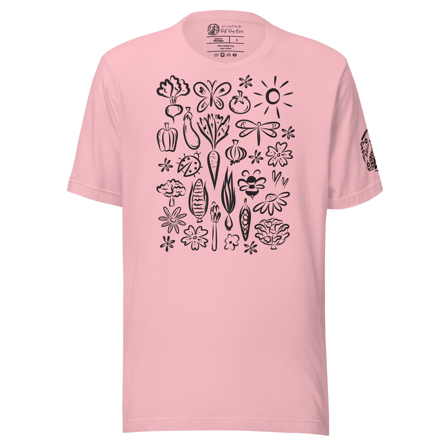 Seeds of Possibility Black Artwork unisex bella + canvas t-shirt