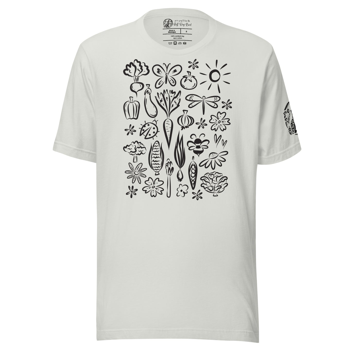 Seeds of Possibility Black Artwork unisex bella + canvas t-shirt