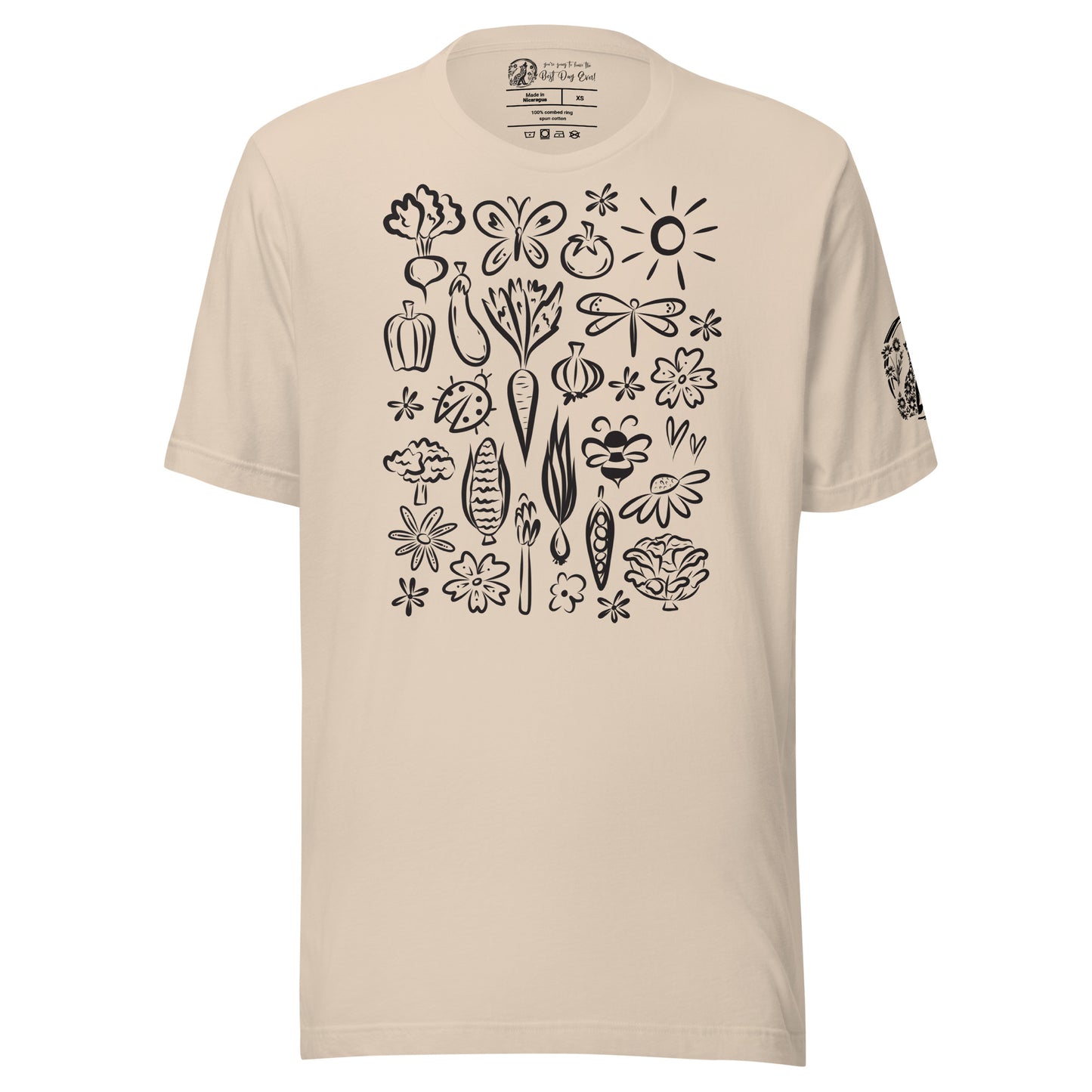 Seeds of Possibility Black Artwork unisex bella + canvas t-shirt