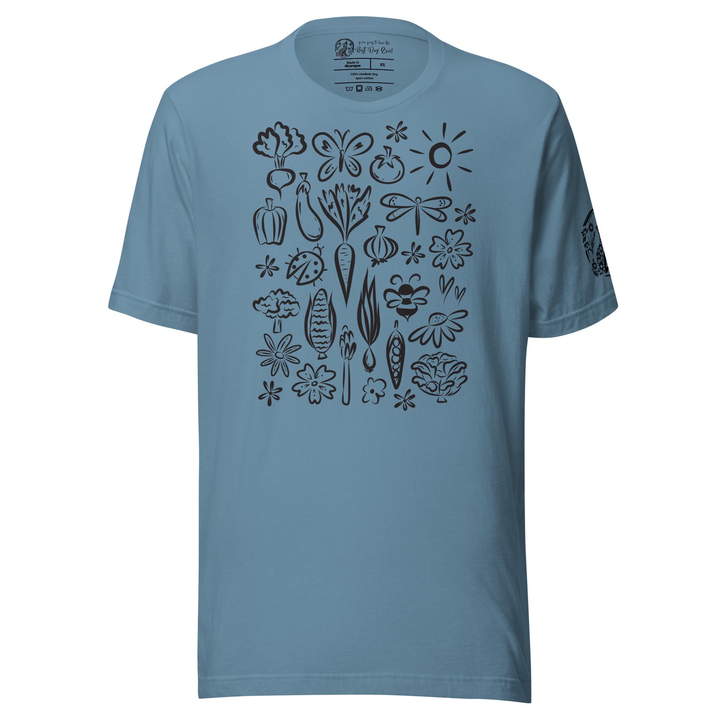 Seeds of Possibility Black Artwork unisex bella + canvas t-shirt