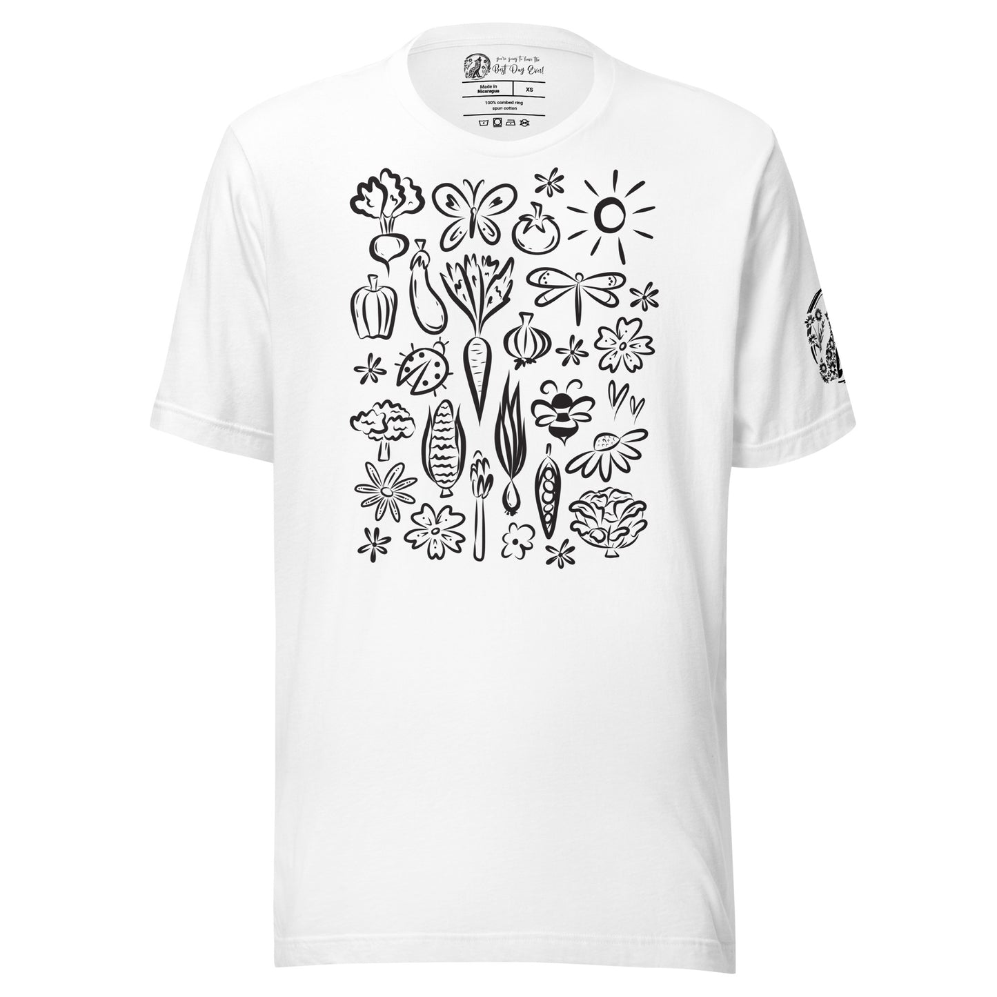 Seeds of Possibility Black Artwork unisex bella + canvas t-shirt