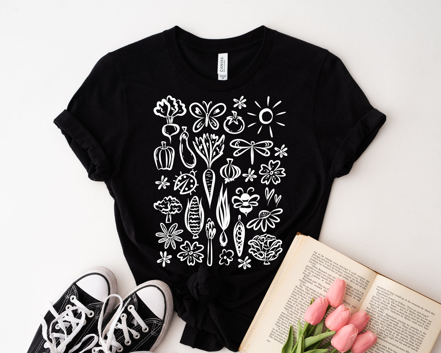 Seeds of Possibility White Artwork unisex bella + canvas t-shirt