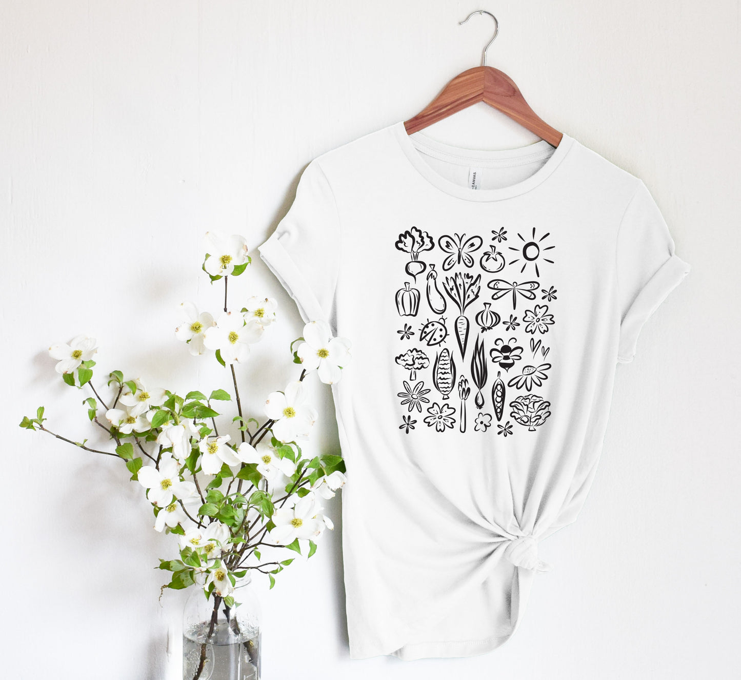 Seeds of Possibility Black Artwork unisex bella + canvas t-shirt