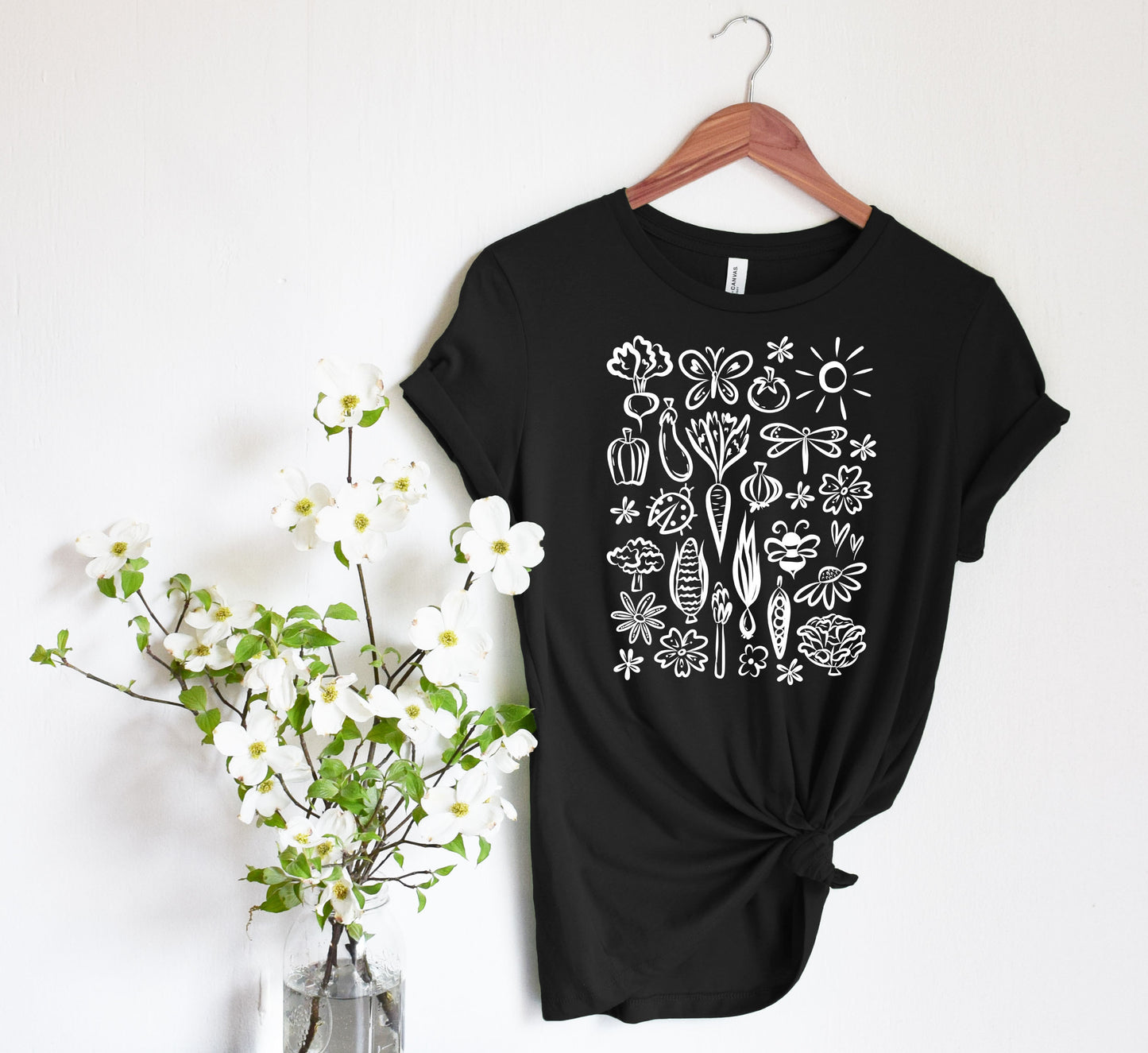 Seeds of Possibility White Artwork unisex bella + canvas t-shirt