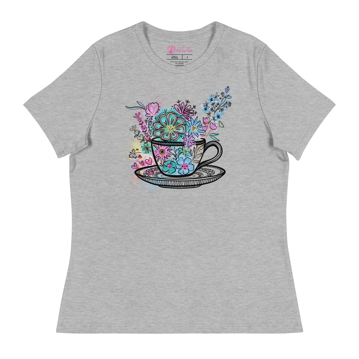 Spinning Tea Cup women's bella + canvas t-shirt