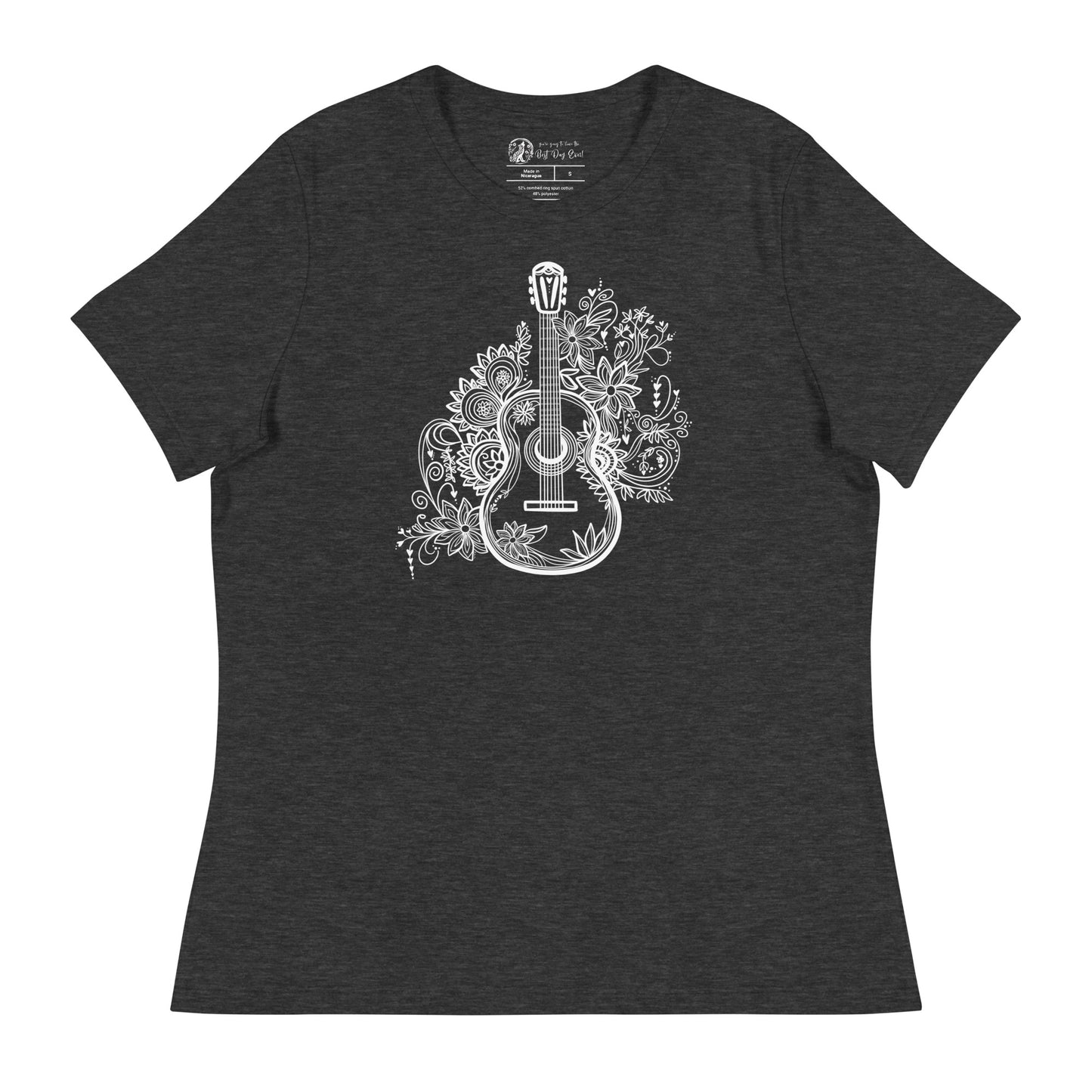 Guitar women's bella + canvas t-shirt