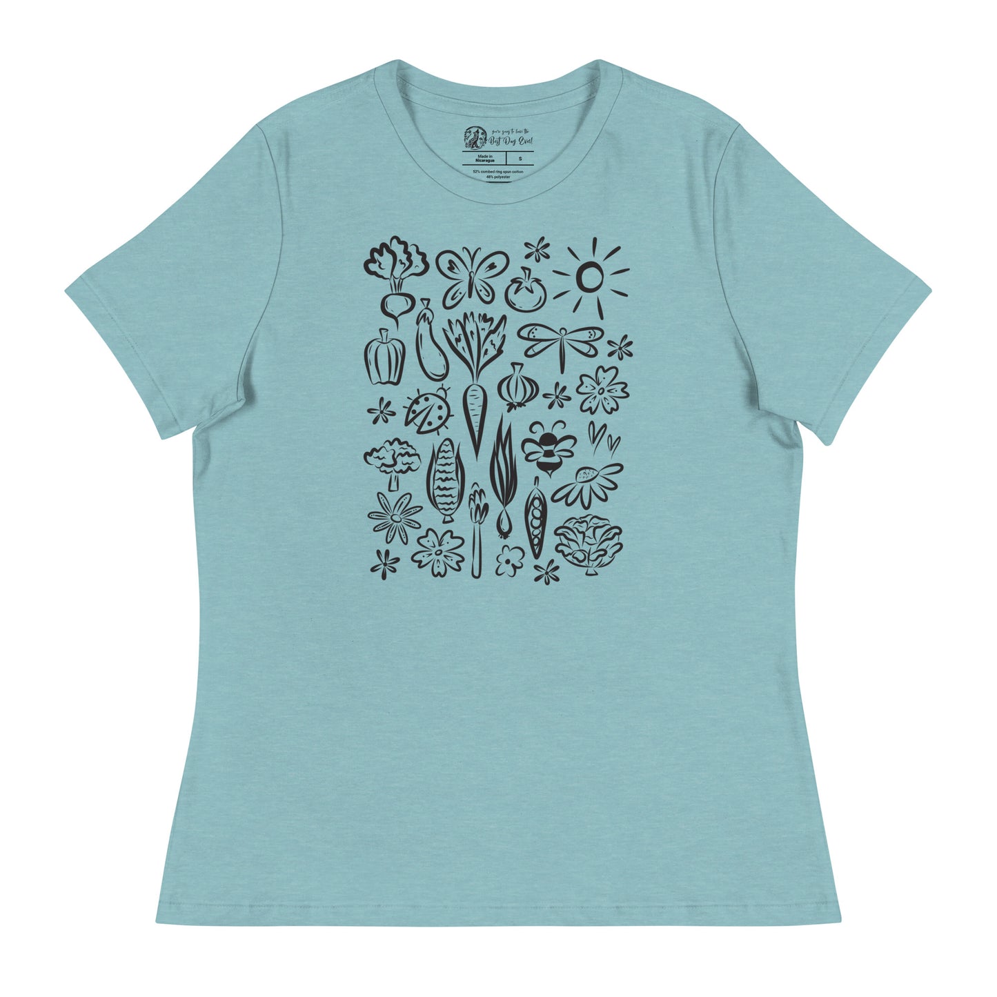 Seeds of Possibility Black Artwork women's bella + canvas t-shirt