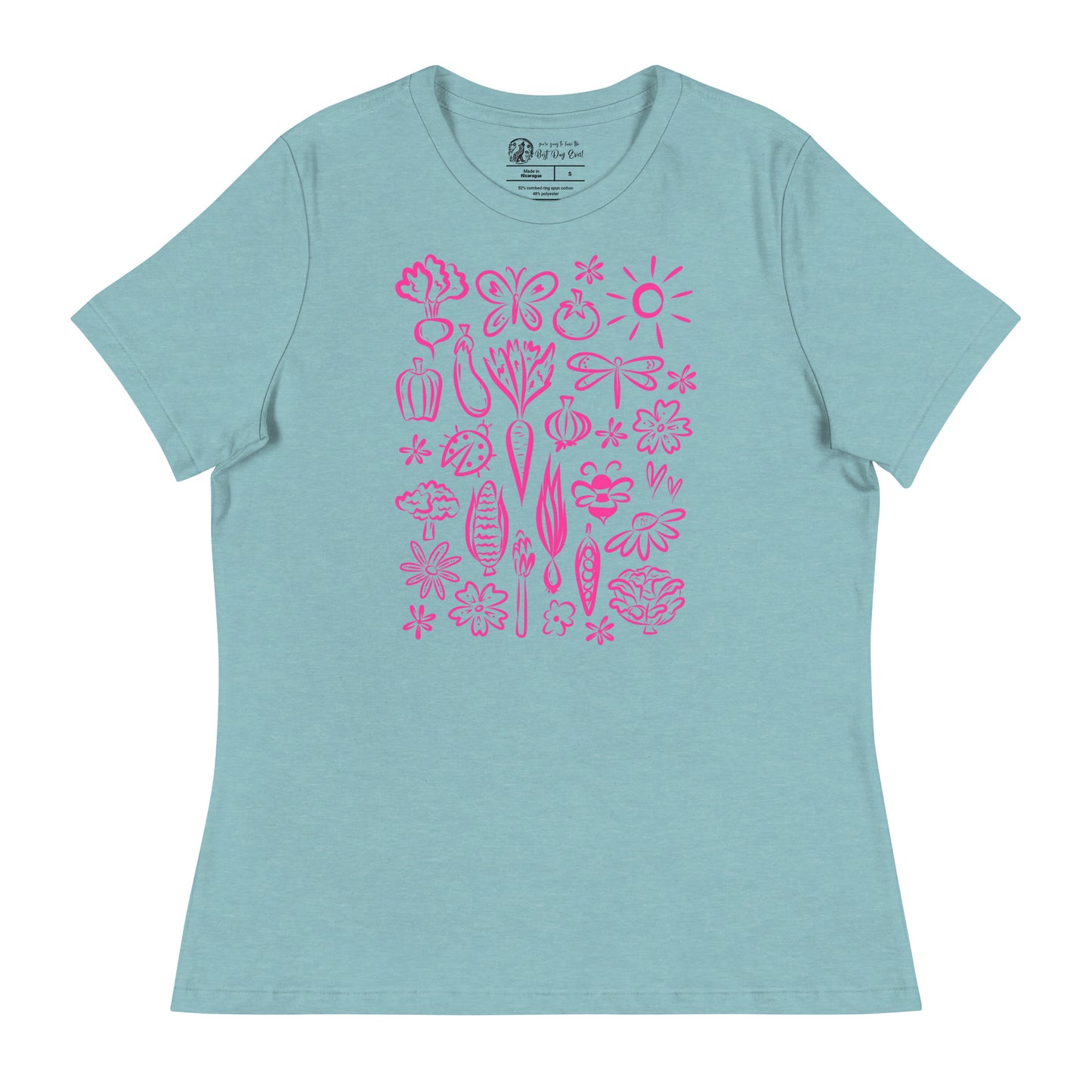 Seeds of Possibility Pink Artwork women's bella + canvas t-shirt