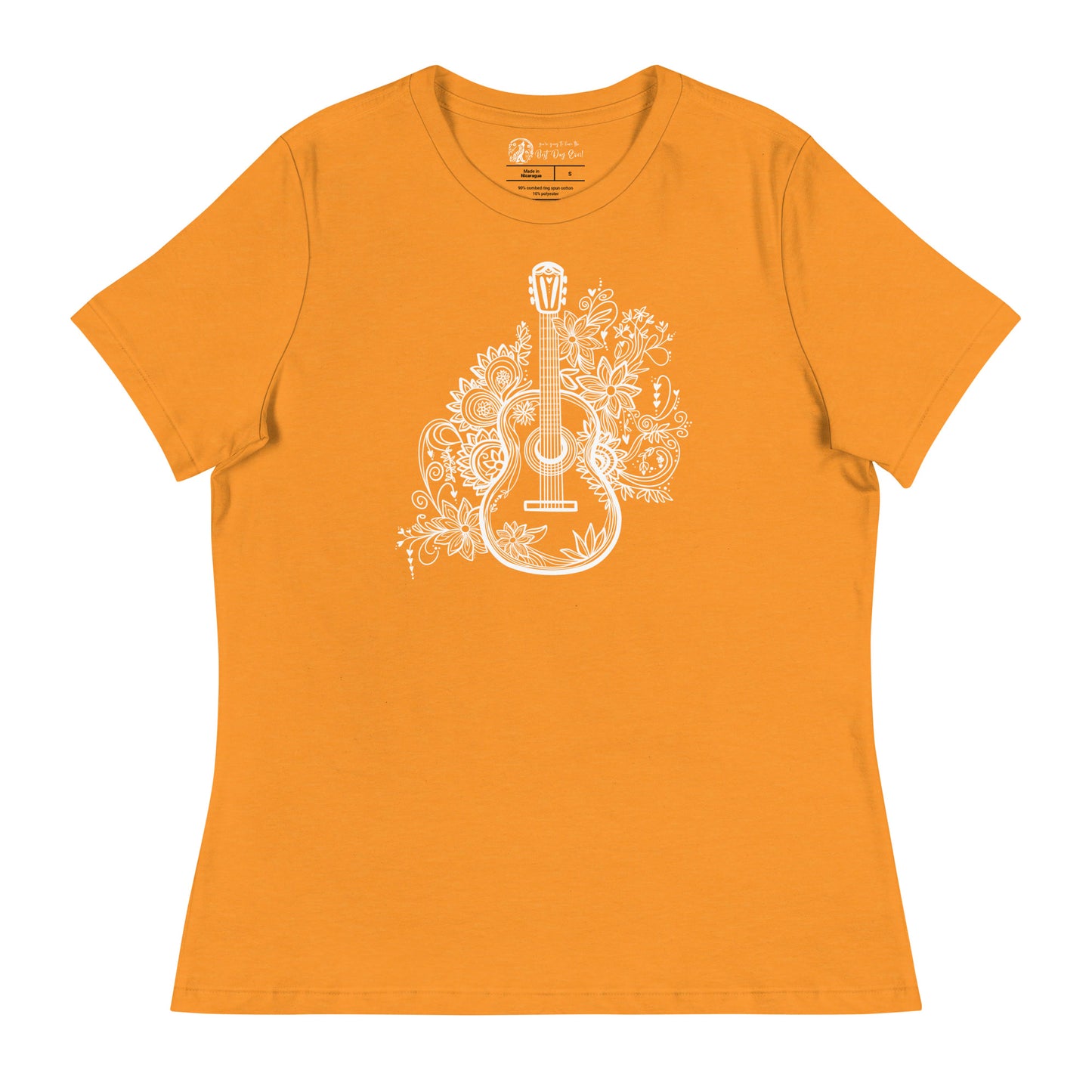 Guitar women's bella + canvas t-shirt