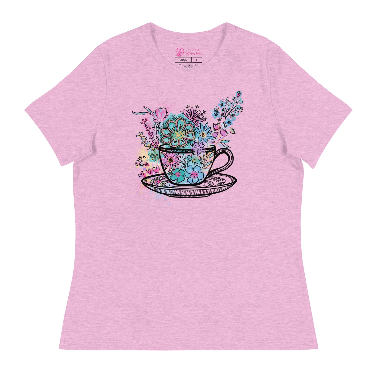 Spinning Tea Cup women's bella + canvas t-shirt