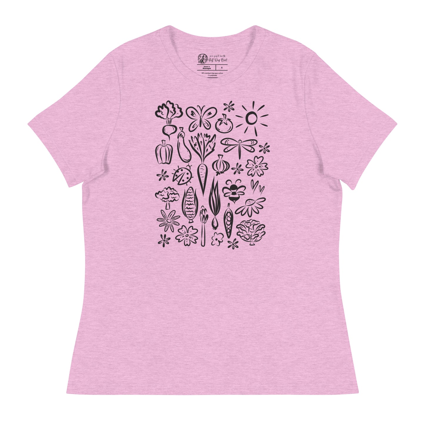 Seeds of Possibility Black Artwork women's bella + canvas t-shirt
