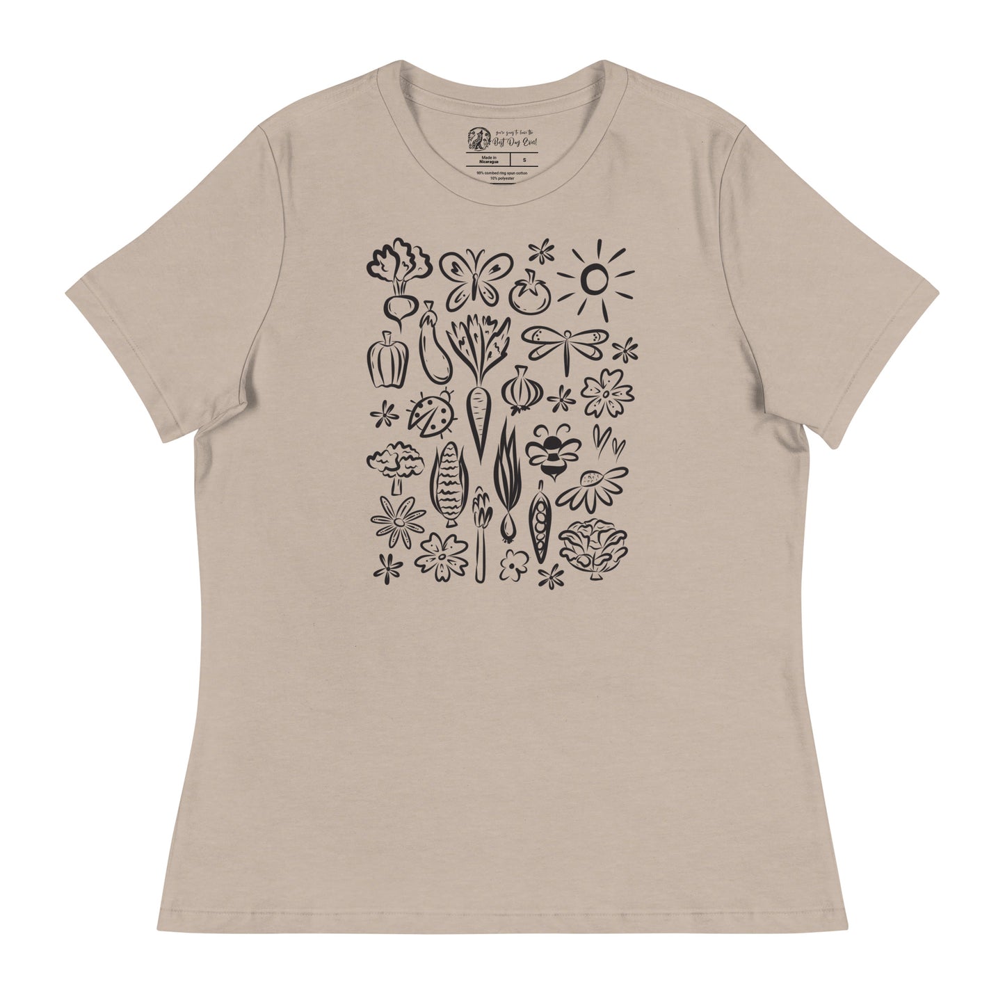 Seeds of Possibility Black Artwork women's bella + canvas t-shirt