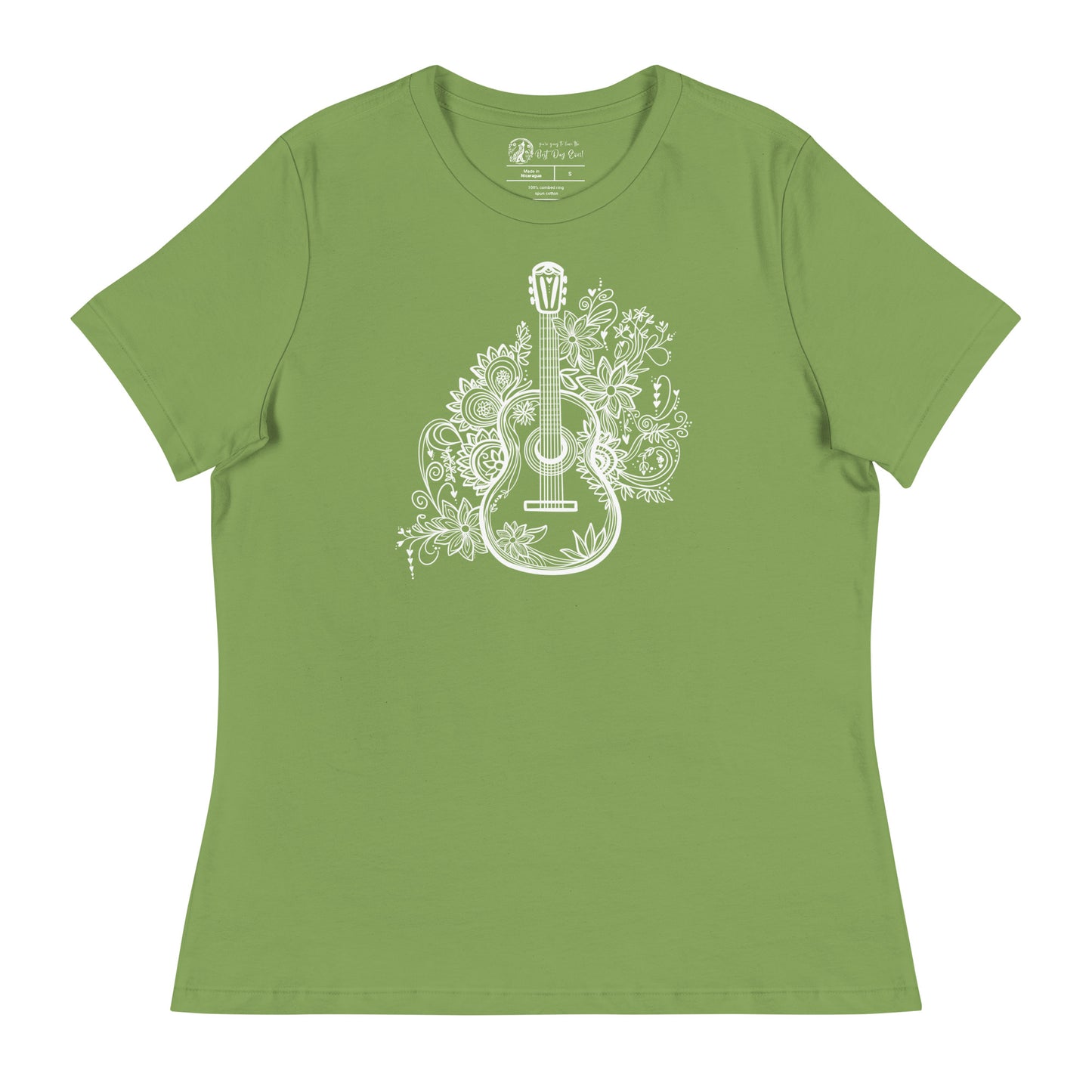 Guitar women's bella + canvas t-shirt
