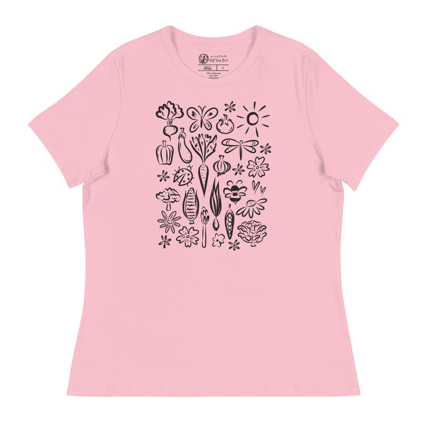 Seeds of Possibility Black Artwork women's bella + canvas t-shirt