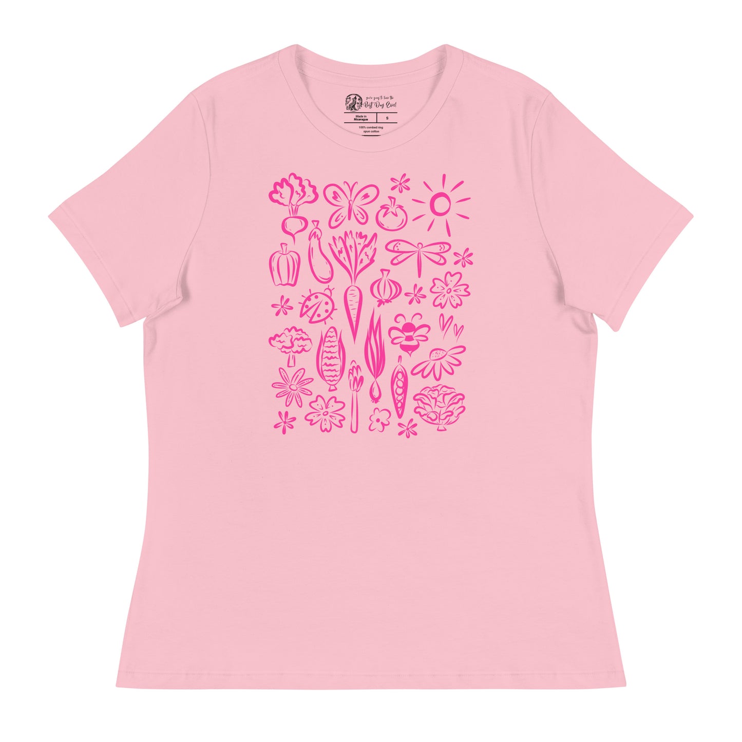 Seeds of Possibility Pink Artwork women's bella + canvas t-shirt
