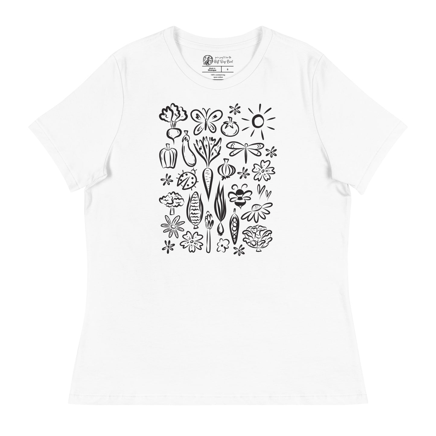 Seeds of Possibility Black Artwork women's bella + canvas t-shirt