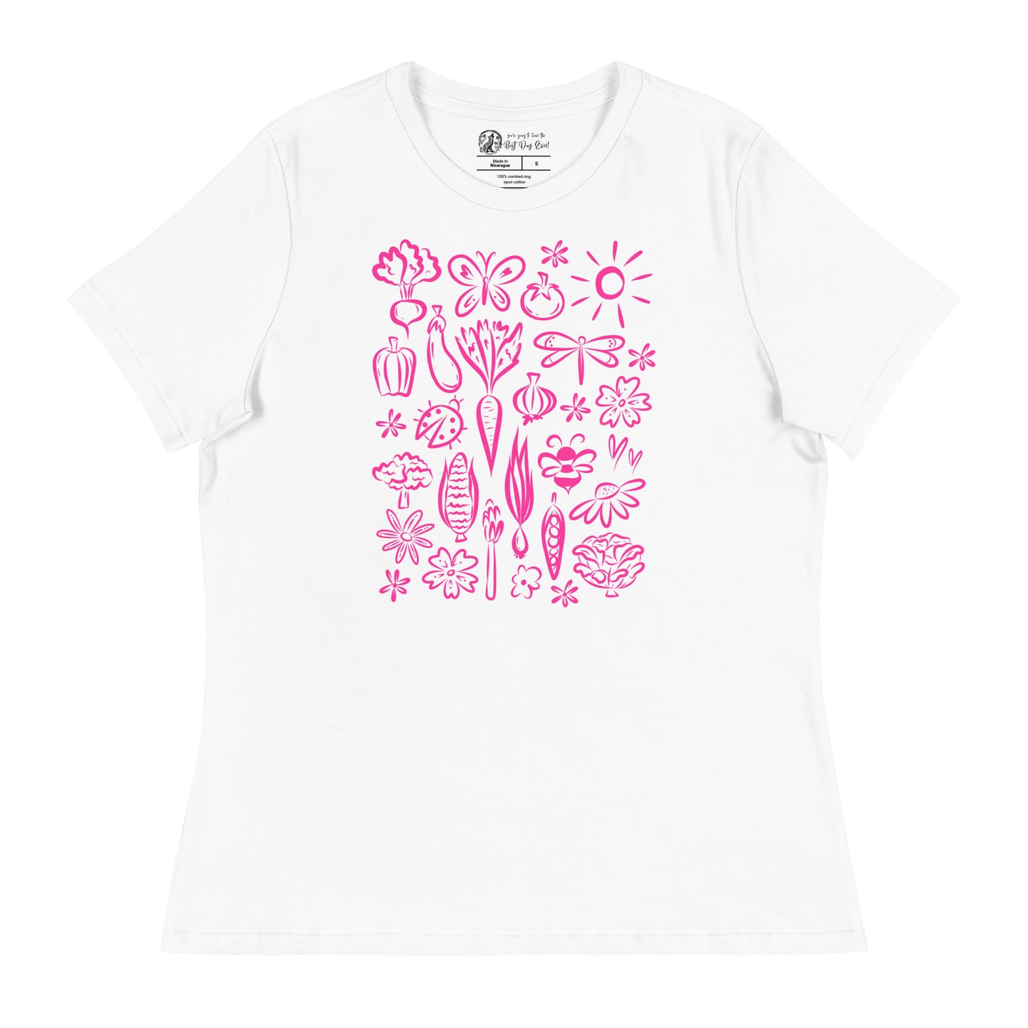 Seeds of Possibility Pink Artwork women's bella + canvas t-shirt