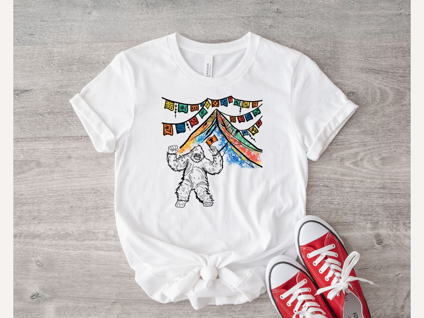 Dancing Yeti unisex bella + canvas t-shirt