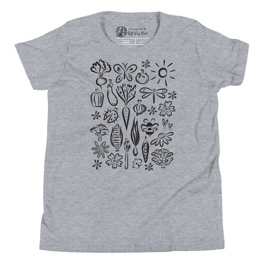 Seeds of Possibility Black Artwork youth bella + canvas t-shirt