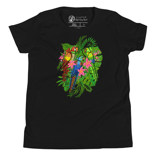 Enchanted Tiki Parrots youth bella + canvas t-shirt