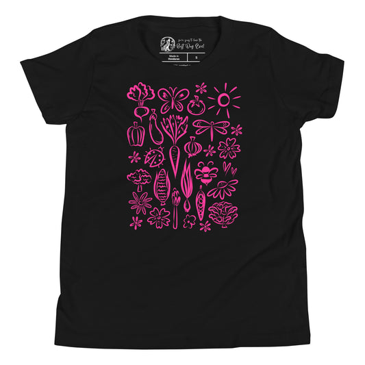 Seeds of Possibility Pink Artwork youth bella + canvas t-shirt