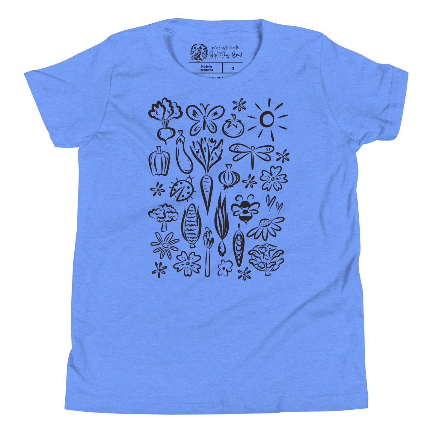 Seeds of Possibility Black Artwork youth bella + canvas t-shirt